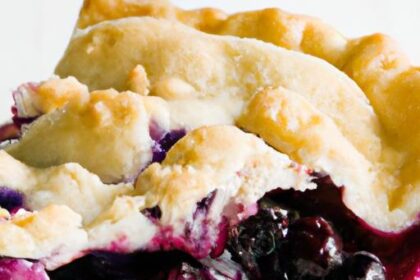 Blueberry Pie Bliss: A Delicious Slice of Sweet Tradition