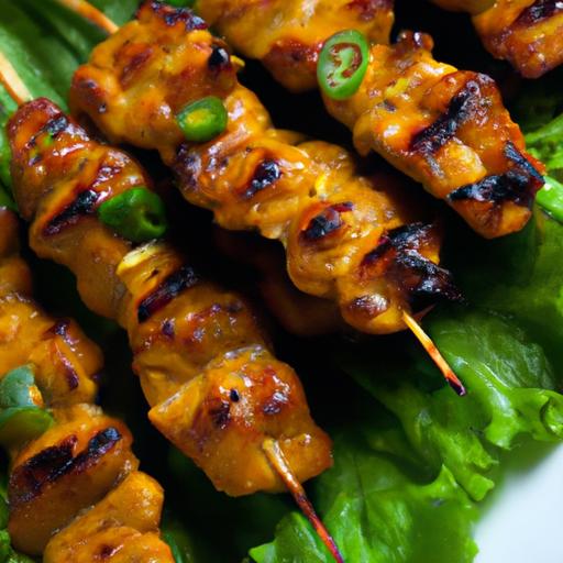 Savoring Chicken satay: The Art of Grilled Skewered delight