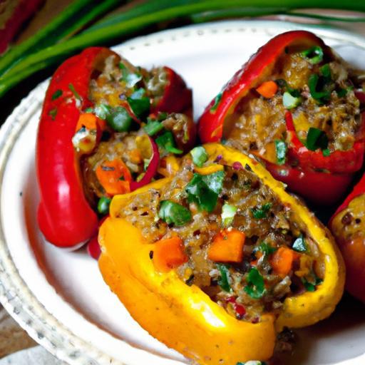 A Colorful Twist: Nutritious Quinoa Stuffed Peppers Recipe