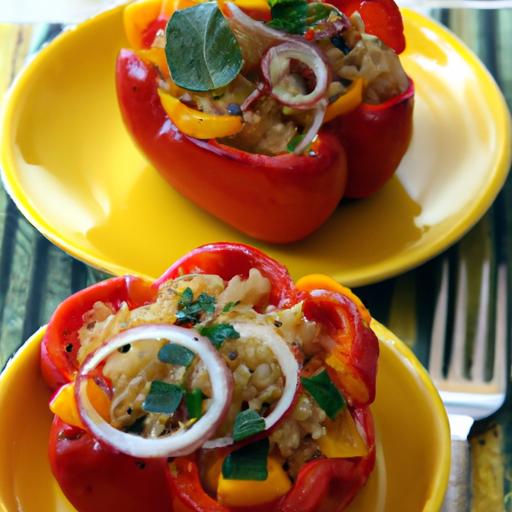 A Colorful Twist: Nutritious Quinoa Stuffed Peppers Recipe